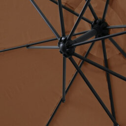 Sundaze 3M Coffee Banana Parasol Cantilever Hanging Parasol Umbrella With Crank Function, Base Weights - thumbnail 5