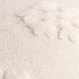 Furn. Snowflakes Fur Tufted Feather Filled Cushion, White - thumbnail 4