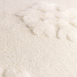 Furn. Snowflakes Fur Tufted Feather Filled Cushion, White - thumbnail 3