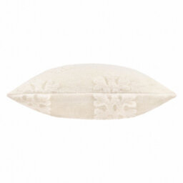 Furn. Snowflakes Fur Tufted Feather Filled Cushion, White - thumbnail 2