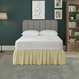Base Valance Polycotton Sheet For Divan Beds Easy Care Bed Base Cover Lemon - thumbnail 1