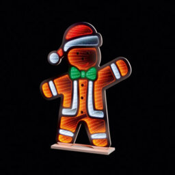 Premier Decorations Limited Gingerbread Christmas Infinity Mirror Light Decoration Premier Led Light 60Cm - thumbnail 4