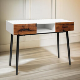 Pirlo Plush 2 Drawer Console Accent Table Hallway Living Room Furniture - thumbnail 4