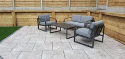Signature Weave Alarna Aluminium 4 Seater Sofa Set & Chair Coffee Table Grey - thumbnail 5