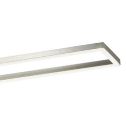 Happy Homewares Brushed Nickel Led Ceiling Strip Light Fitting - Ideal For Kitchens - thumbnail 2