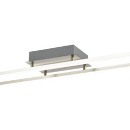 Happy Homewares Brushed Nickel Led Ceiling Strip Light Fitting - Ideal For Kitchens - thumbnail 3