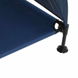 Walplus Navy Blue Raised Dog Bed With Removable Roof 127X81X108Cm Fabric And Steel - thumbnail 8