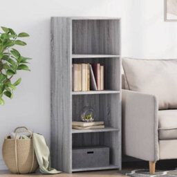 Berkfield Highboard Grey Sonoma 45X41X124 Cm Engineered Wood - thumbnail 1