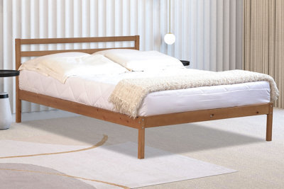 Flintshire Furniture Maxwell 4Ft 6 Double Oak Bed Frame - image 1