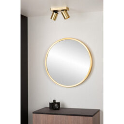 Lucide Nigel Modern Twin Ceiling Spotlight - Led Dim To Warm - Gu10 - 2X5W 2200K/3000K - Matt Gold, Brass - thumbnail 4