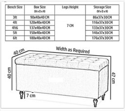 137Cm Cubed Upholstered Ottoman Storage Box Duck Egg Plush Velvet Multifunctional Blanket Storage Box With Wooden Legs - thumbnail 2