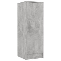 Walplus Shoe Cabinet Concrete Grey 32X35X92 Cm Engineered Wood - thumbnail 5