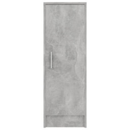 Walplus Shoe Cabinet Concrete Grey 32X35X92 Cm Engineered Wood - thumbnail 7