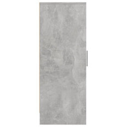 Walplus Shoe Cabinet Concrete Grey 32X35X92 Cm Engineered Wood - thumbnail 8