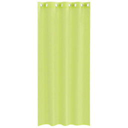 Berkfield Voile Curtains With Grommets 2 Pcs Apple Green 140X225 Cm - thumbnail 4