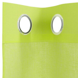 Berkfield Voile Curtains With Grommets 2 Pcs Apple Green 140X225 Cm - thumbnail 5