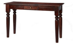 Buttercup Farm Jaipur Dark Mango Console Table - Solid Mango Wood - L45 X W122 X H76 Cm