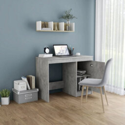Walplus Desk Concrete Grey 100X50X76 Cm Engineered Wood - thumbnail 3