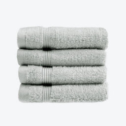 Allure Bath Fashions Luxury Zero Twist Egyptian Cotton 4 Pack Face Cloths - Dove Grey
