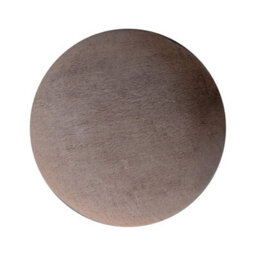 Artisan Furniture Solid Wood Mocha Faux Fur Mushroom Footstool - thumbnail 8