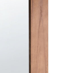 Beliani Wall Mirror Blosville 58 Cm 164 Cm Fir Wood Brown - thumbnail 6