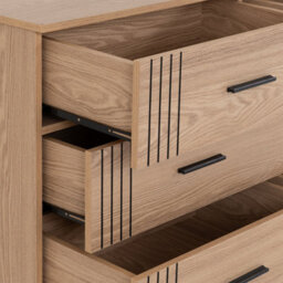 Seconique Tessa 6 Drawer Chest-Natural Oak Effect - thumbnail 7