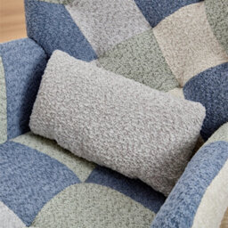 Abrihome Teddy Fabric Rocking Chair For Adults, High-Back Recliner With Solid Wood Legs, Lounge Chair For Living Room, Bedroom Or Balcony - thumbnail 9