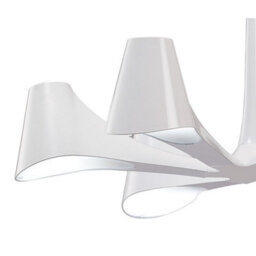 Luminosa Lighting Luminosa Ora Telescopic Convertible To Semi Flush 6 Light E27, Gloss White/polished Chrome - thumbnail 6