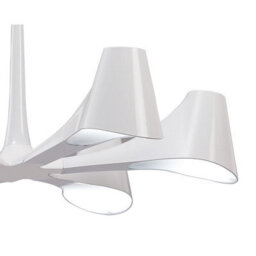 Luminosa Lighting Luminosa Ora Telescopic Convertible To Semi Flush 6 Light E27, Gloss White/polished Chrome - thumbnail 7