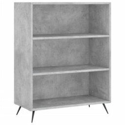 Berkfield Bookcase Concrete Grey 69.5X32.5X90 Cm Engineered Wood - thumbnail 2