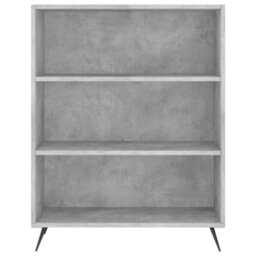 Berkfield Bookcase Concrete Grey 69.5X32.5X90 Cm Engineered Wood - thumbnail 4