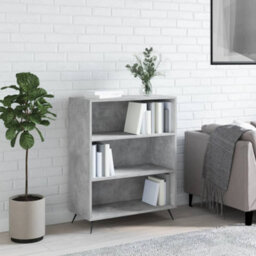 Berkfield Bookcase Concrete Grey 69.5X32.5X90 Cm Engineered Wood - thumbnail 1