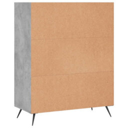 Berkfield Bookcase Concrete Grey 69.5X32.5X90 Cm Engineered Wood - thumbnail 6