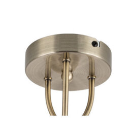 Cosylyte Hallie Bathroom 3 Light Classic Glass Ceiling Light - Antique Brass - thumbnail 7