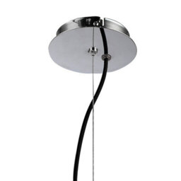 Luminosa Lighting Luminosa Lupin Pendant 4 Light E27, Gloss Black/polished Chrome - thumbnail 6