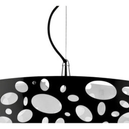 Luminosa Lighting Luminosa Lupin Pendant 4 Light E27, Gloss Black/polished Chrome - thumbnail 7