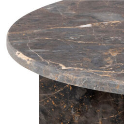 Furniture To Go Vega Round Coffee Table With Marron Marble Top 90Cm - thumbnail 7