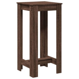 Berkfield Bar Table Brown Oak 51X50X103.5 Cm Engineered Wood - thumbnail 6