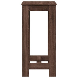 Berkfield Bar Table Brown Oak 51X50X103.5 Cm Engineered Wood - thumbnail 5
