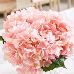 Dibor Traditional Style Pink Hydrangeas In Glass Globe Table Vase Wedding Decorations Ideas - thumbnail 3