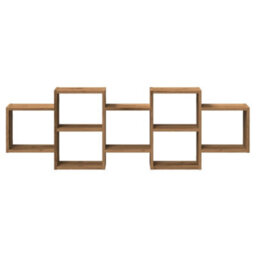 Berkfield Wall Shelf Artisian Oak 129X18X42 Cm Engineered Wood - thumbnail 4