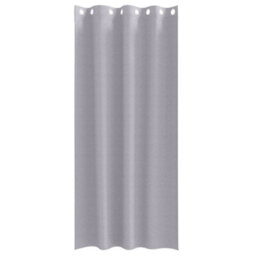 Berkfield Modern Curtains With Curtains 2 Pcs Metal Grey 260 X 140 Cm Polyester - thumbnail 4
