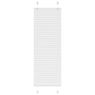 Berkfield Pleated Blind White 45X150 Cm Fabric Width 44.4 Cm Polyester - image 1