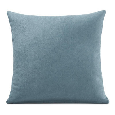 Luxury Living Plain Velvet Chenille Cushion Teal - image 1