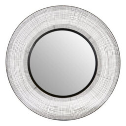 Orsina Circular Wall Mirror, Wall Mirror With Metal Wire Frame, Modern Wall Mirror For Living Room And Hallway - thumbnail 1