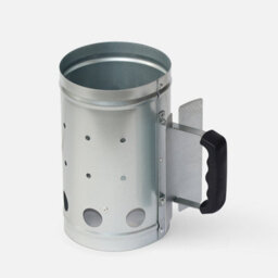 Sweeek. Chimney Starter For Charcoal Barbecues Lighting Chimney Grey 15.8X15.8X27 Cm - thumbnail 3