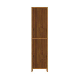 Living And Home 4-Tier Wood Color Moso Bamboo Open Bookcase - thumbnail 3