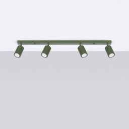 Sollux Lighting Karbon Aluminum Olive Green 4 Lights Minimalist Ceiling Light - thumbnail 2