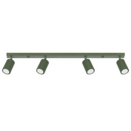 Sollux Lighting Karbon Aluminum Olive Green 4 Lights Minimalist Ceiling Light - thumbnail 1