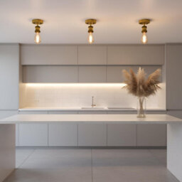 Single Head Fully Earth Ceiling Light Retro Flush Mount E27 Lamp Holder Sconce Chandeliers Pendent Set For Living Room - thumbnail 3